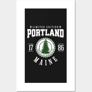 Portland Maine Pine Tree Whoopie Pie Posters and Art